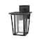 Z-Lite Seoul 1 Light Outdoor Wall Sconce, Black & Clear 571S-BK - alternate 3